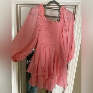 Size large/Light Pink/ Dress like Romper